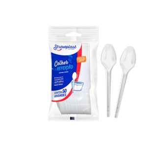 386 STRAWPLAST CUCHARA CRISTAL x 50u